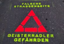 Geisterradler-Sprühaktion